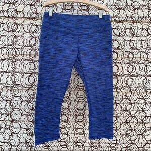 Lucy Capri crop leggings blue heather MEDIUM?